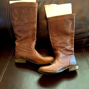 Diesel leather riding boots